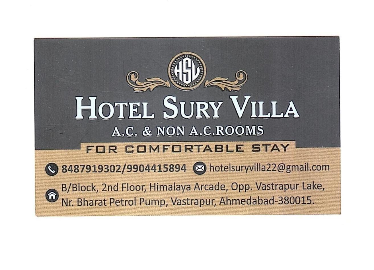 Hotel Sury Villa Ahmadábád Kültér fotó